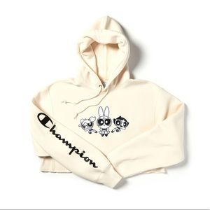 Champion x The Powerpuff Girls Cropped Hoodie